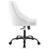 Distinct Tufted Swivel Vegan Leather Office Chair / EEI-4370