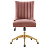 Empower Channel Tufted Performance Velvet Office Chair / EEI-4575