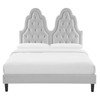 Alexandria Tufted Performance Velvet Full Platform Bed / MOD-6936