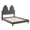 Alexandria Tufted Performance Velvet Full Platform Bed / MOD-6936