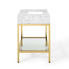 Kingsley 36" Gold Stainless Steel Bathroom Vanity / EEI-3997