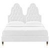 Alexandria Tufted Performance Velvet Full Platform Bed / MOD-6935