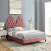 Alexandria Tufted Performance Velvet Full Platform Bed / MOD-6935