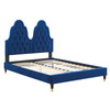 Alexandria Tufted Performance Velvet Full Platform Bed / MOD-6935