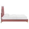 Alexandria Tufted Performance Velvet Full Platform Bed / MOD-6934