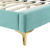 Alexandria Tufted Performance Velvet Full Platform Bed / MOD-6934