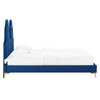 Alexandria Tufted Performance Velvet Full Platform Bed / MOD-6934