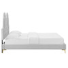 Alexandria Tufted Performance Velvet King Platform Bed / MOD-6937