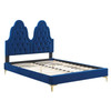 Alexandria Tufted Performance Velvet King Platform Bed / MOD-6937