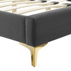 Alexandria Tufted Performance Velvet King Platform Bed / MOD-6937