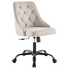 Distinct Tufted Swivel Upholstered Office Chair / EEI-4369