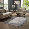 Minu Distressed Floral Lattice 8x10 Area Rug / R-1091-810