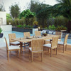 Marina 9 Piece Outdoor Patio Teak Dining Set / EEI-4033