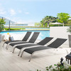 Savannah Outdoor Patio Mesh Chaise Lounge Set of 4 / EEI-4007