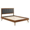 Willow Full Wood Platform Bed With Splayed Legs / MOD-6637