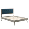 Willow Full Wood Platform Bed With Splayed Legs / MOD-6637