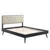 Bridgette Wood King Platform Bed With Splayed Legs / MOD-6647