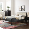 Bridgette King Wood Platform Bed With Splayed Legs / MOD-6647