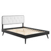 Bridgette King Wood Platform Bed With Splayed Legs / MOD-6647