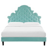 Gwyneth Tufted Performance Velvet Queen Platform Bed / MOD-6753
