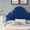 Gwyneth Tufted Performance Velvet Queen Platform Bed / MOD-6753