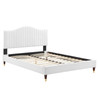 Juniper Channel Tufted Performance Velvet King Platform Bed / MOD-6749