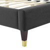 Juniper Channel Tufted Performance Velvet King Platform Bed / MOD-6749