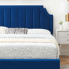 Sienna Performance Velvet Queen Platform Bed / MOD-6713