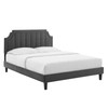 Sienna Performance Velvet Queen Platform Bed / MOD-6714