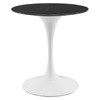 Lippa 28" Round Faux Marble Dining Table / EEI-5167
