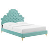 Gwyneth Tufted Performance Velvet Full Platform Bed / MOD-6757