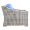 Conway Outdoor Patio Wicker Rattan 9-Piece Sectional Sofa Furniture Set / EEI-5096