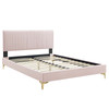 Peyton Performance Velvet Full Platform Bed / MOD-6868