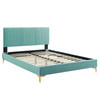Peyton Performance Velvet Full Platform Bed / MOD-6868