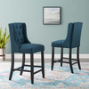 Baronet Upholstered Fabric Counter Bar Stool Set of 2 / EEI-4020