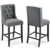 Baronet Counter Bar Stool Upholstered Fabric Set of 2 / EEI-4020