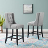 Baronet Upholstered Fabric Counter Bar Stool Set of 2 / EEI-4020