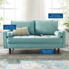 Valour Performance Velvet Loveseat / EEI-4004