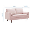 Valour Performance Velvet Loveseat / EEI-4004