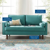 Valour Performance Velvet Loveseat / EEI-4004