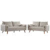 Revive Upholstered Fabric Sofa and Loveseat Set / EEI-4047