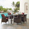 Conduit 7 Piece Outdoor Patio Wicker Rattan Dining Set / EEI-4032