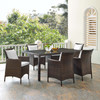 Conduit 7 Piece Outdoor Patio Wicker Rattan Dining Set / EEI-4032