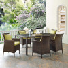 Conduit 7 Piece Outdoor Patio Wicker Rattan Dining Set / EEI-4032