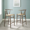 Amish Wood Bar Stool Set of 2 / EEI-4166