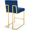 Privy Gold Stainless Steel Performance Velvet Counter Stool Set of 2 / EEI-4155