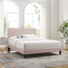 Peyton Performance Velvet Queen Platform Bed / MOD-6597
