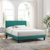 Peyton Performance Velvet Queen Platform Bed / MOD-6597