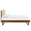 Bridgette King Wood Platform Bed With Angular Frame / MOD-6644