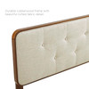 Bridgette Wood King Platform Bed With Angular Frame / MOD-6644